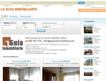 Tablet Screenshot of laguiainmobiliaria.net